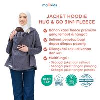 Gambar Malilkids Jaket Selimut Multifungsi Ibu dan Bayi Jacket Hoodie Hug and Go 3in1 Fleece - Mono Love dari Malilkids Shop Kab. Bandung Barat 1 Tokopedia
