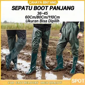 Sepatu Boot Karet Panjang Multifungsi Pria / Untuk Pertanian Ternak Kebun Nelayan Memancing / Boot Tahan Keong untuk Sawah