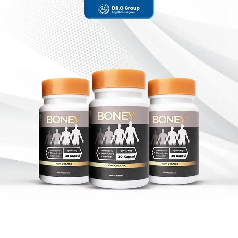 [LV Live Exclusive] Boney - Paket Bundling Susu & Kapsul | Membantu Pertumbuhan Kepadatan Tulang | Herbal 4