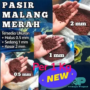 Pasir MALANG MERAH PER 1 KG media tanam tanaman hias dan akuarium