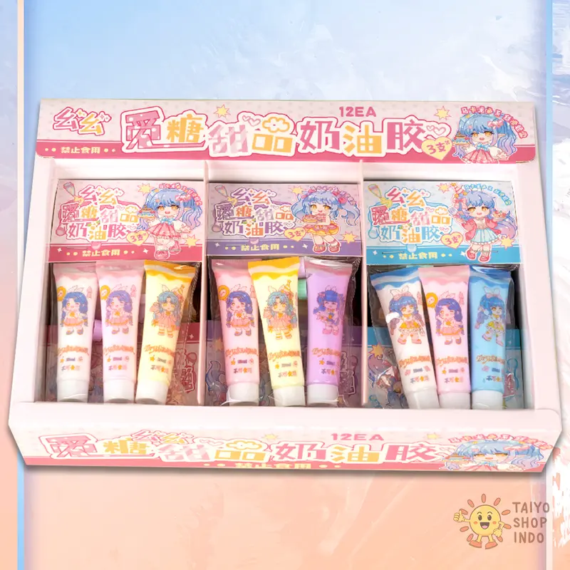 TAIYO Deco Cream 3 Color Guka Set Refill Clay Aksesoris Hiasan Seni Kerajinan Krim Penghias Akrilik Mainan Anak 2