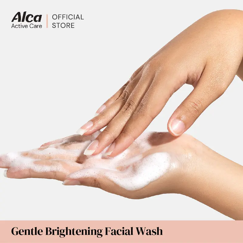 Alca Active Care Gentle Brightening Facial Wash (100ml) - Skincare Untuk Mencerahkan Wajah Wanita Pria Perawatan Kecantikan Menjadikan Kulit Glowing 4