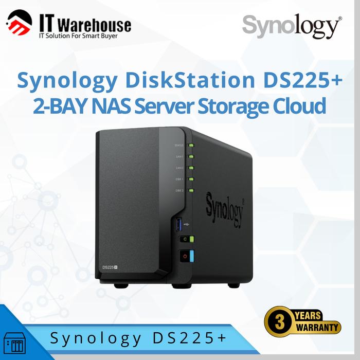 Jual Synology DiskStation DS225+ 2-Bay NAS Server Storage Cloud ...