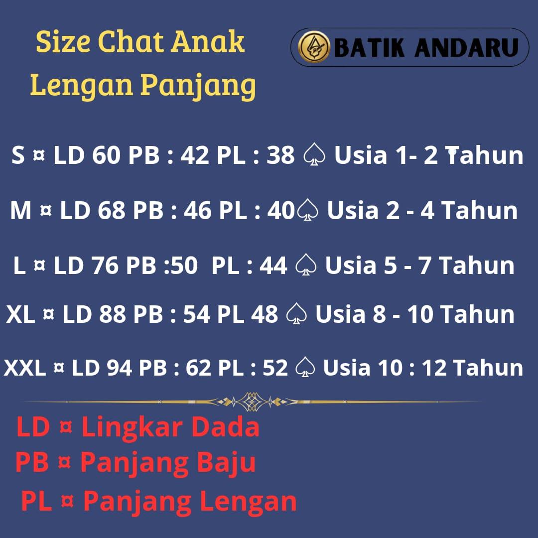 Batik Andaru Kids Motif Hawari Baju Kemeja Anak SlimFit Lengan Panjang Modern Elegant Simpel Couple Ayah Anak Laki Laki Bahan Katun Premium Lapis Furing Erro Warna Merah Maroon