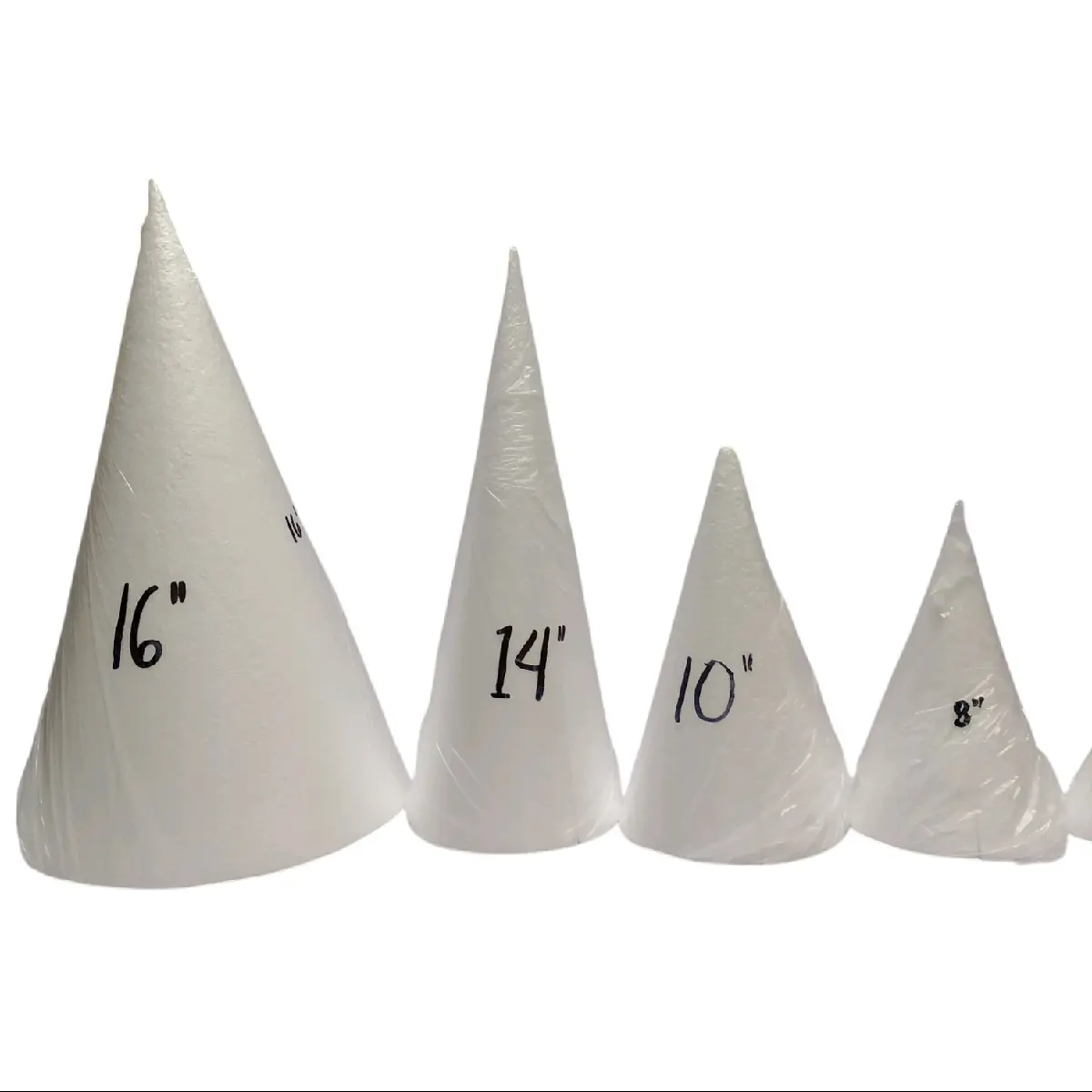 Giant Styro Cone for Cake Decoration - Festive Ornaments - polystyrene styro foam - cake decorating tools - styrocone