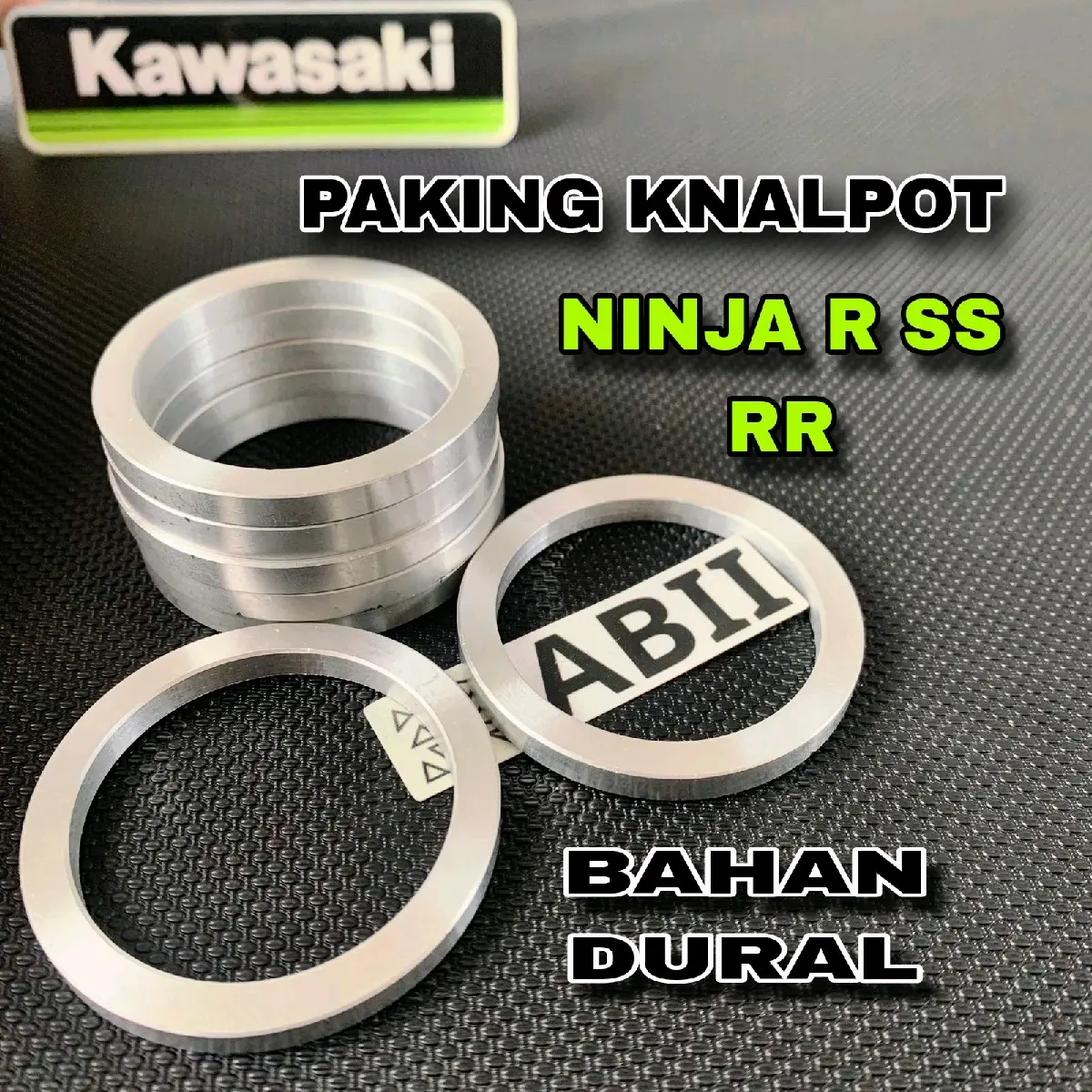 Paking Knalpot Ninja R SS RR ZX 150 Bahan Aluminium Padat Perpak Knalpot Ninja R SS RR ZX 150 Motorcycle