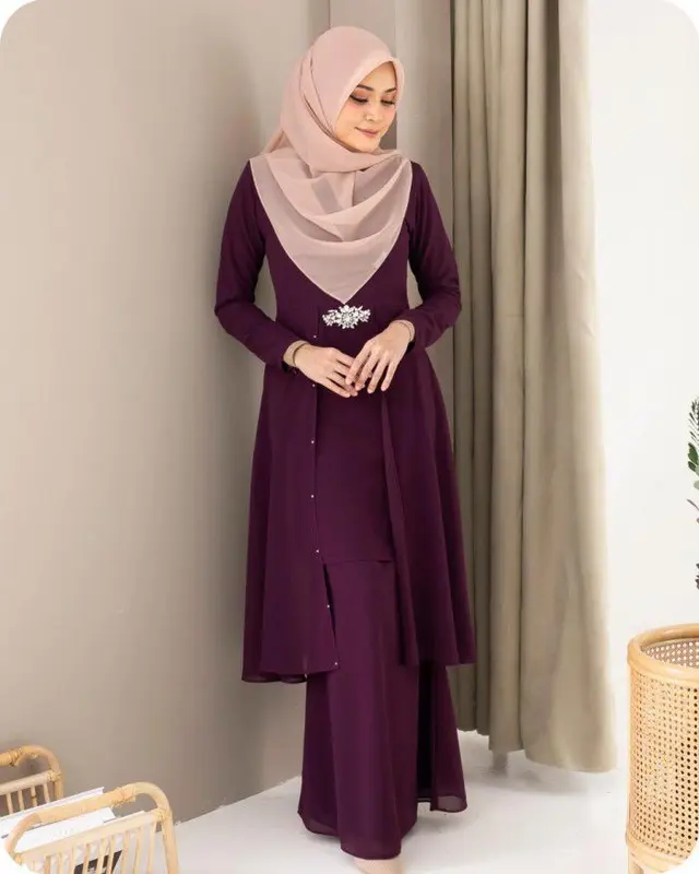 Eliza Set Rok Melayu Model Simpel Terbaru Busui Friendly 0