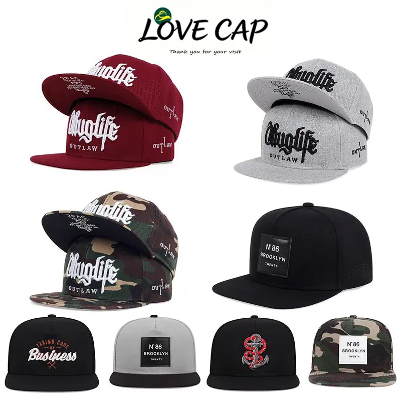 Mũ Snapback Thug Life Thêu 2PAC, Nhiều Kiểu Có Sẵn, Dành Cho Thanh Niên, Phong Cách Hip Hop, Thích Hợp Cho Golf, Mũ Vành Thời Trang