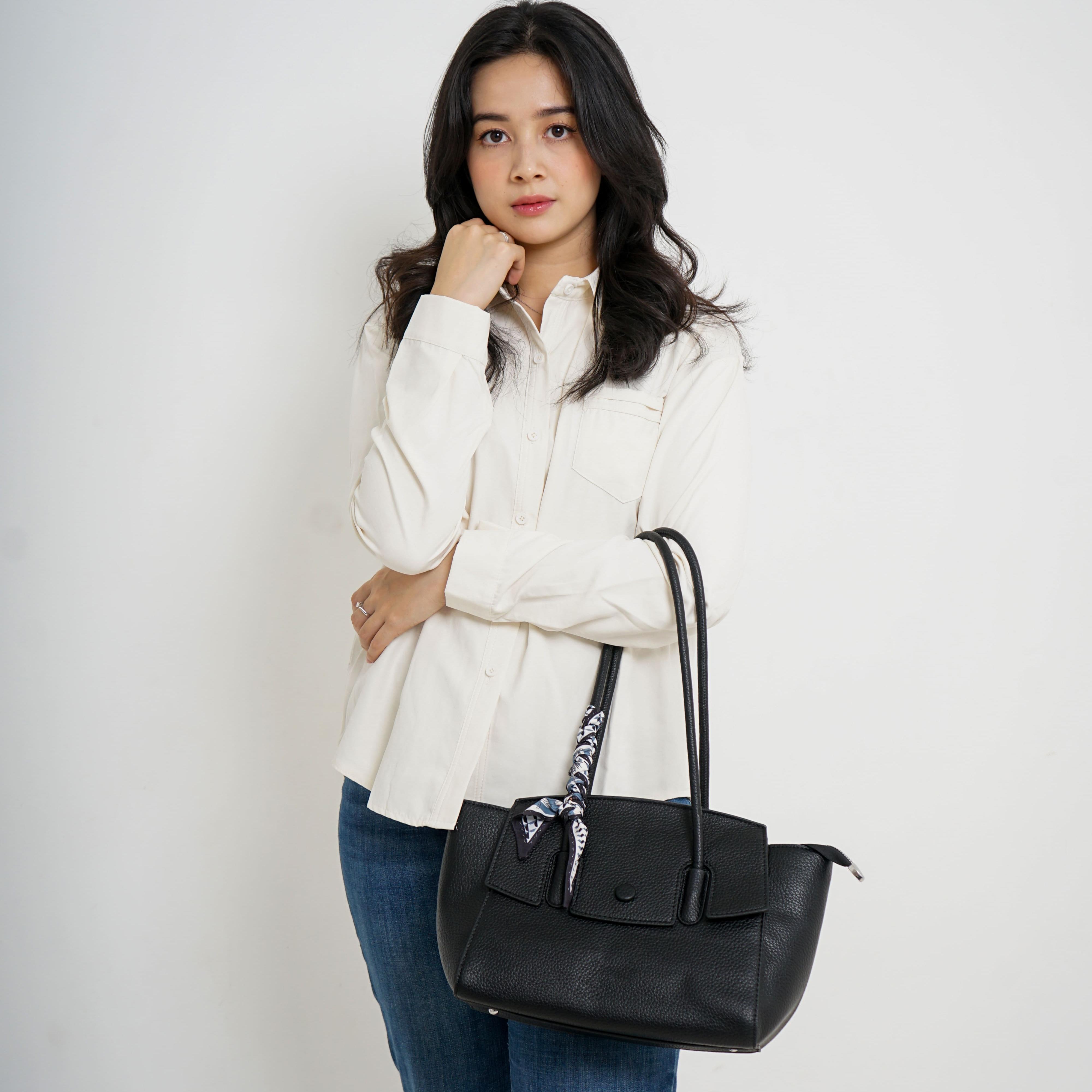 BARKA BAG BONUS SCARF - Totebag Tas Wanita Tas Kantor Tas Kuliah Tas Kerja Kulit Sintetis