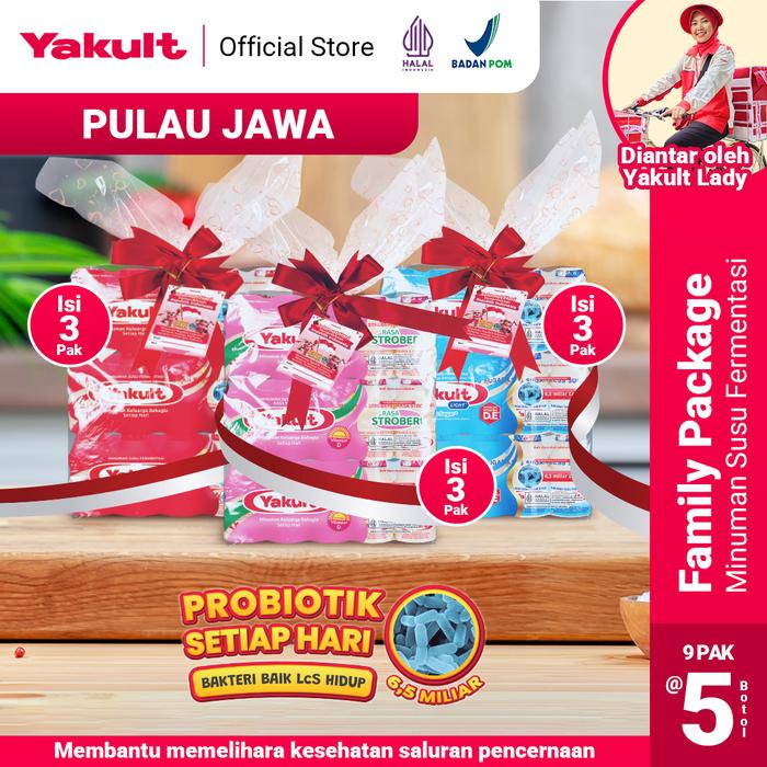 Gambar Yakult Official Store - (Pulau Jawa) NEW Hampers Package Isi 9 pack (3 Original, 3 Light, 3 Stroberi) dari Yakult Indonesia Kota Administrasi Jakarta Barat Tokopedia