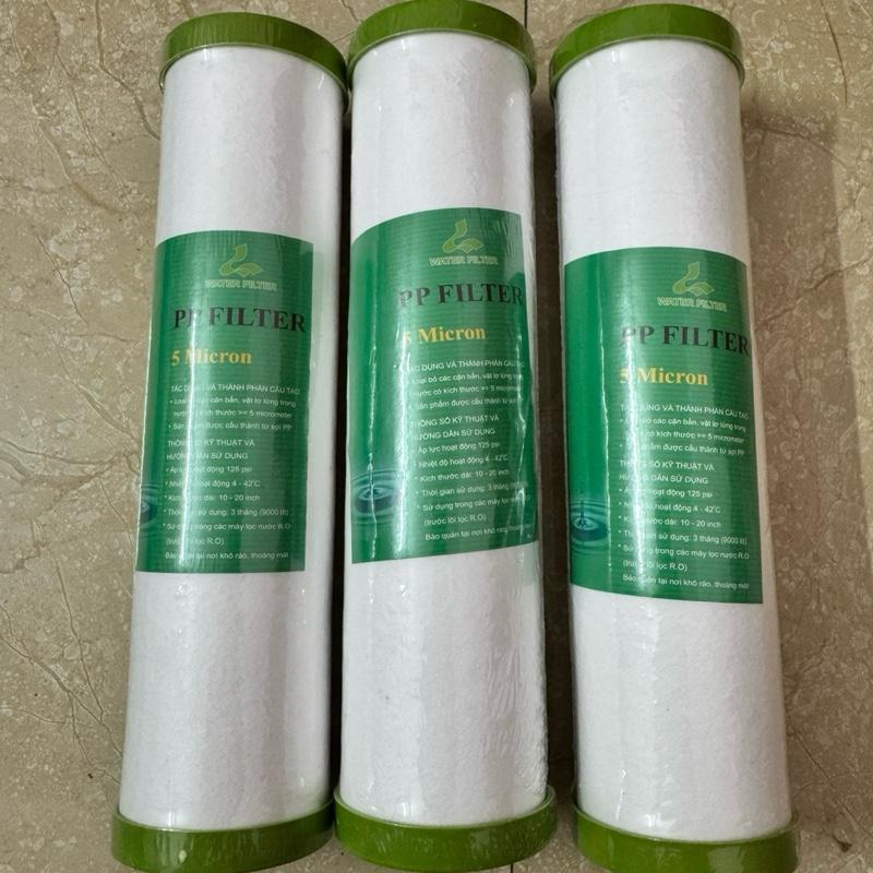 Combo 3 lõi lọc số 1 PP FILTER 5 micron cho máy lọc nước RO gia đình