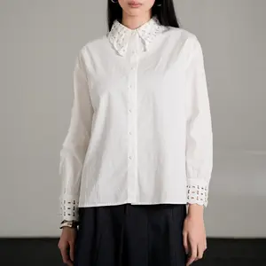 This Is April Brigita Top Blouse Wanita Lengan Panjang Kasual White dan Black (RESTOCK)