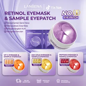 [LIVE] [MAR] LANBENA New Eye Mask 2.0 Antioxidant VC Eye Patch Anti-aging Remove Eyebags Dark Circles Remover Fine Lines Eye Patch 60Pcs + Sample Eyepatch