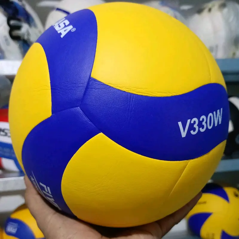 Bola Voli Volly Voly press V330W Pro Liga bahan PU ORIGINAL Import Super soft touch size 5 Kualitas Turnamen Olahraga Outdoor free Pompa Pentilasi Dan Jaring Bisa COD Ball Volley 6