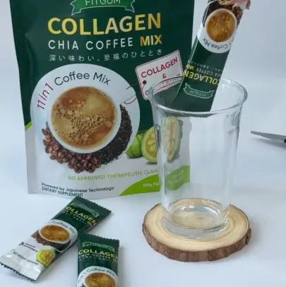 Fitgum Collagen Chia Coffee 10 Sachet x 10g - TikTok Shop Singapore