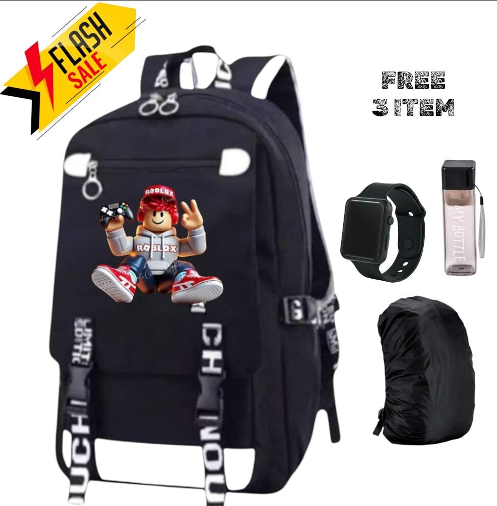 BACKPACK ANAK SEKOLAH ROBLOX SERIES - TAS ANAK LAKI LAKI PEREMPUAN BONUS 3 ITEM - RANSEL SEKOLAH ANAK COWOK CEWEK GAMES ROBLOX