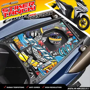 Stiker Tangki Bensin Vario New 2023 2024 Sticker Tengki Motor Vario Anti Luntur JPS
