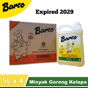 minyak kelapa Barco 5 liter. Oil Coconut gerigen 5 liter original