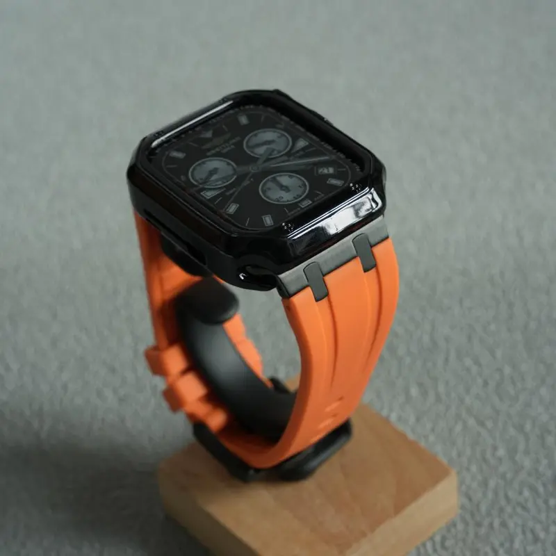 Dây đeo cao su silicon lỏng thể thao, cho iWatch Ultra 49mm, 45mm, 44mm, 41mm và 40mm, dây đeo đồng hồ với Bộ Chuyển Đổi bằng thép không gỉ, cho iWatch Dòng 8, 7, 6, 5, 4, SE2, dây đeo thay thế bền, với hộp gói 3