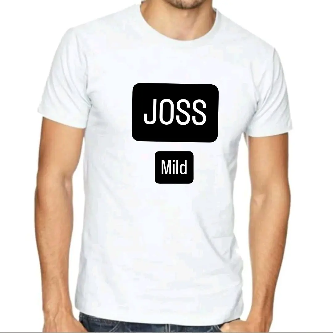 Kaos Pendek Polos Cowok Merah Sablon Atasan Combed Tulisan Kata ejosh