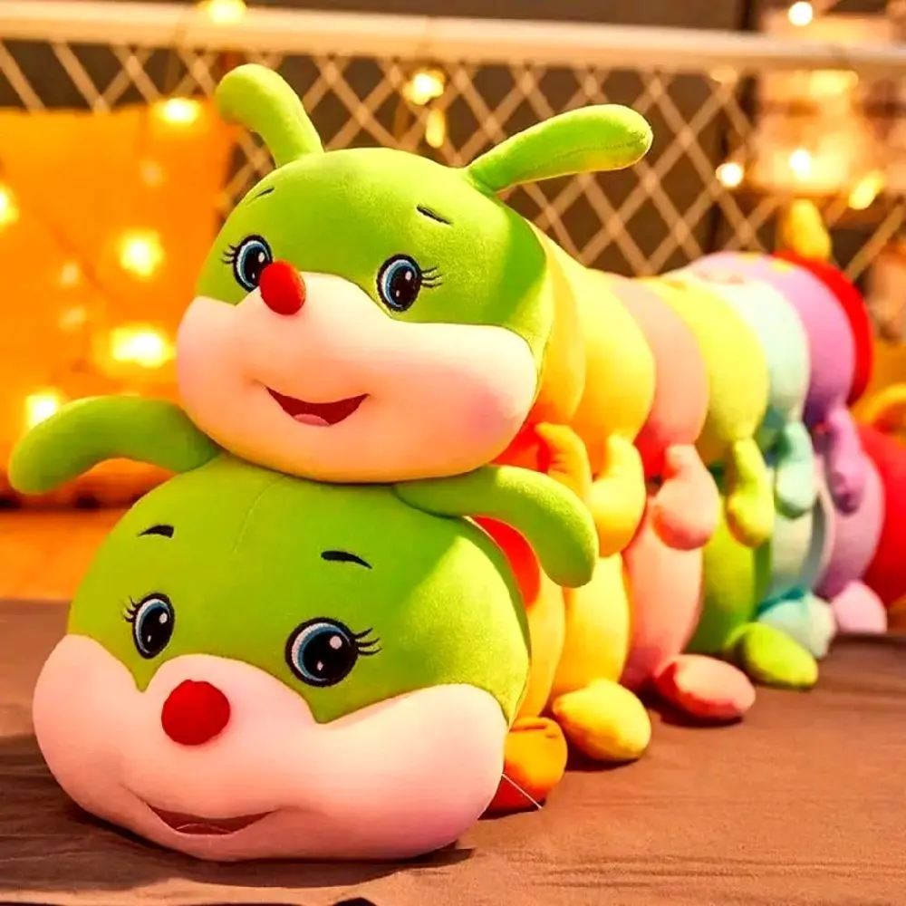 Boneka Ulat Rainbow Warna Warni Jumbo Colorful Caterp Plush Toys Pillow Hiasan Dasbor mobil Terbaru