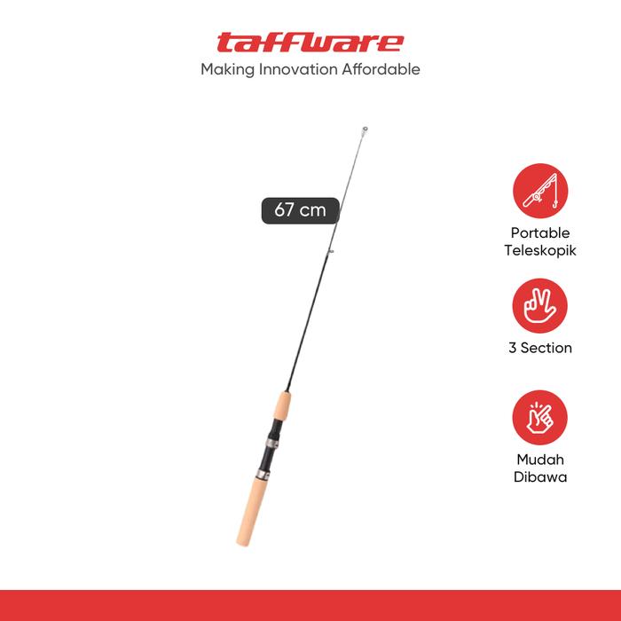 Gambar TaffSPORT Joran Pancing Portable Spinning Telescopic Fishing Rod 67cm - SX-284 dari Taffware Official Store Kota Administrasi Jakarta Barat Tokopedia