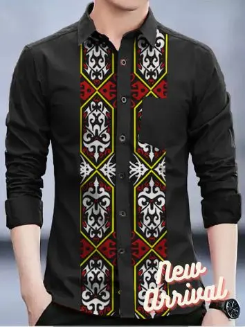 Angelaco | Kemeja Batik Batak Lengan Panjang Pria | Batik Motif Ulos Batak SE3 xxl.m l 5