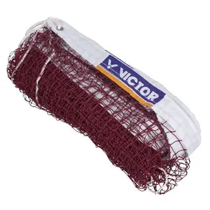 Net Badminton Vctor Standar Lapangan Internasional Sudah Sling Baja Jaring Bulu Tangkis Bahan Polyster racket alat  latihan  bulu  tangkis