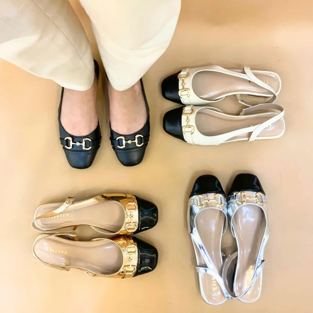 Elsorra 'Leony' - Flatshoes Mewah - Sepatu Slip on Wanita - Flat Shoes Wanita Elegan