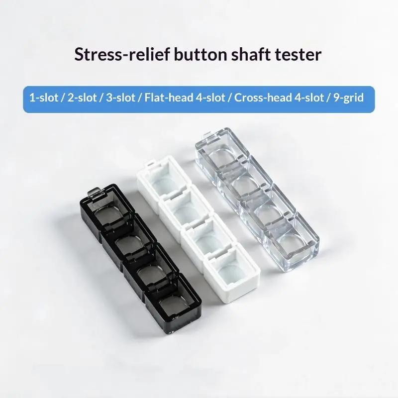 4 bàn phím cơ học khe bộ kiểm tra chuyển mạch bền vỏ nhựa 3 màu sắc cho người đam mê bàn phím tùy chỉnh