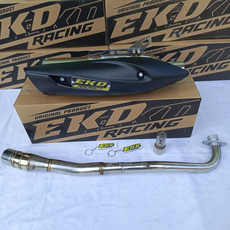 KNALPOT RACING ORIGINAL EKD RACING FULLBASS HARIAN UNTUK MOTOR MEGAPRO VERZA KING CBR 150 FACELIT MX KING BISON GSX 6