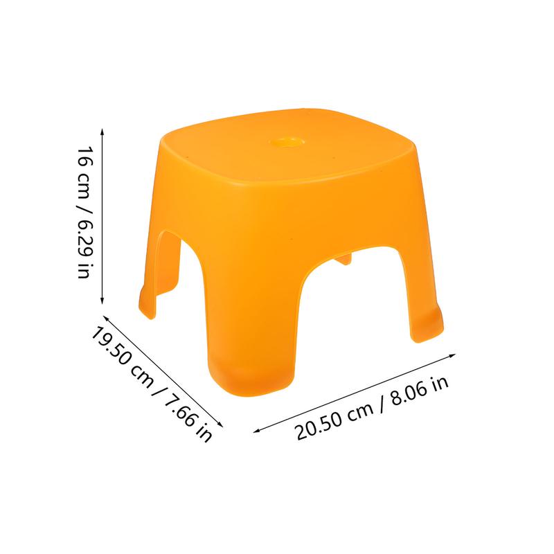 Product Introduction of 2Pcs Household Foot Stool Toilet Stepping Foot Stool Plastic Bathroom Foot Stool Shower Lightweight Shower Lightweight 8