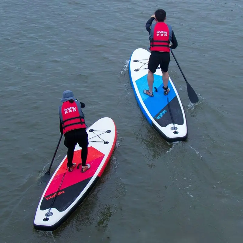 Stand Up Paddle Board Papan Dayung Praktis Stand Up Sup Board Inflatable Adjustable Surfboard Shoulder Carry Sling Stand Up Paddleboard 7
