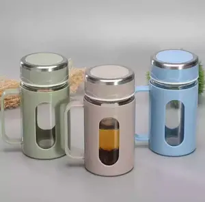 Gelas Termos Kaca Pake Gagang 500ml BOX