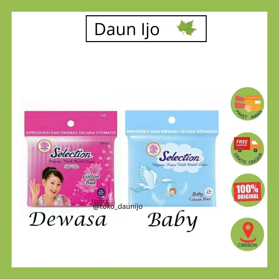 Cotton Bud Selection Dewasa Baby Isi 100 pcs