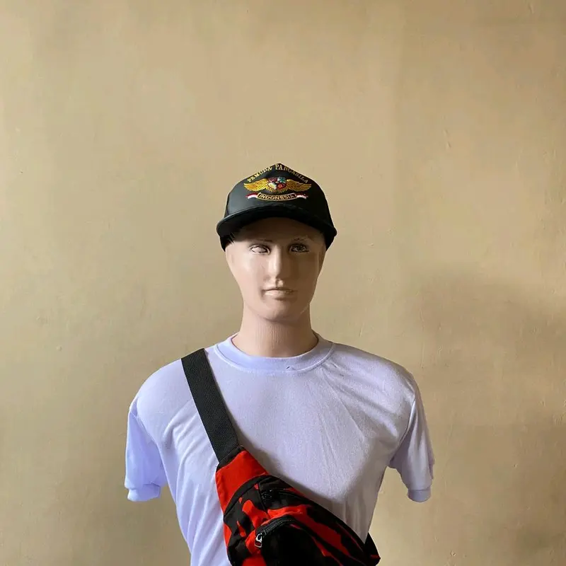Tas Selempang Loreng PP Pemuda Pancasila/Tas Pinggang Loreng Pemuda Pancasila/Tas Topi Pemuda Pancasila Full Bordir Pria 5