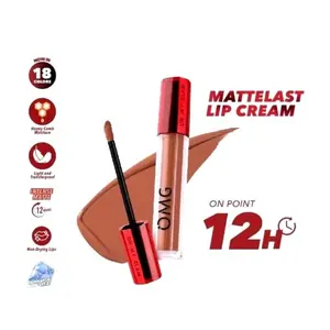 OMG OH MY GLAM Mattelast Lip Cream 2.9 g - Lip Cream Matte Dengan Warna Intense