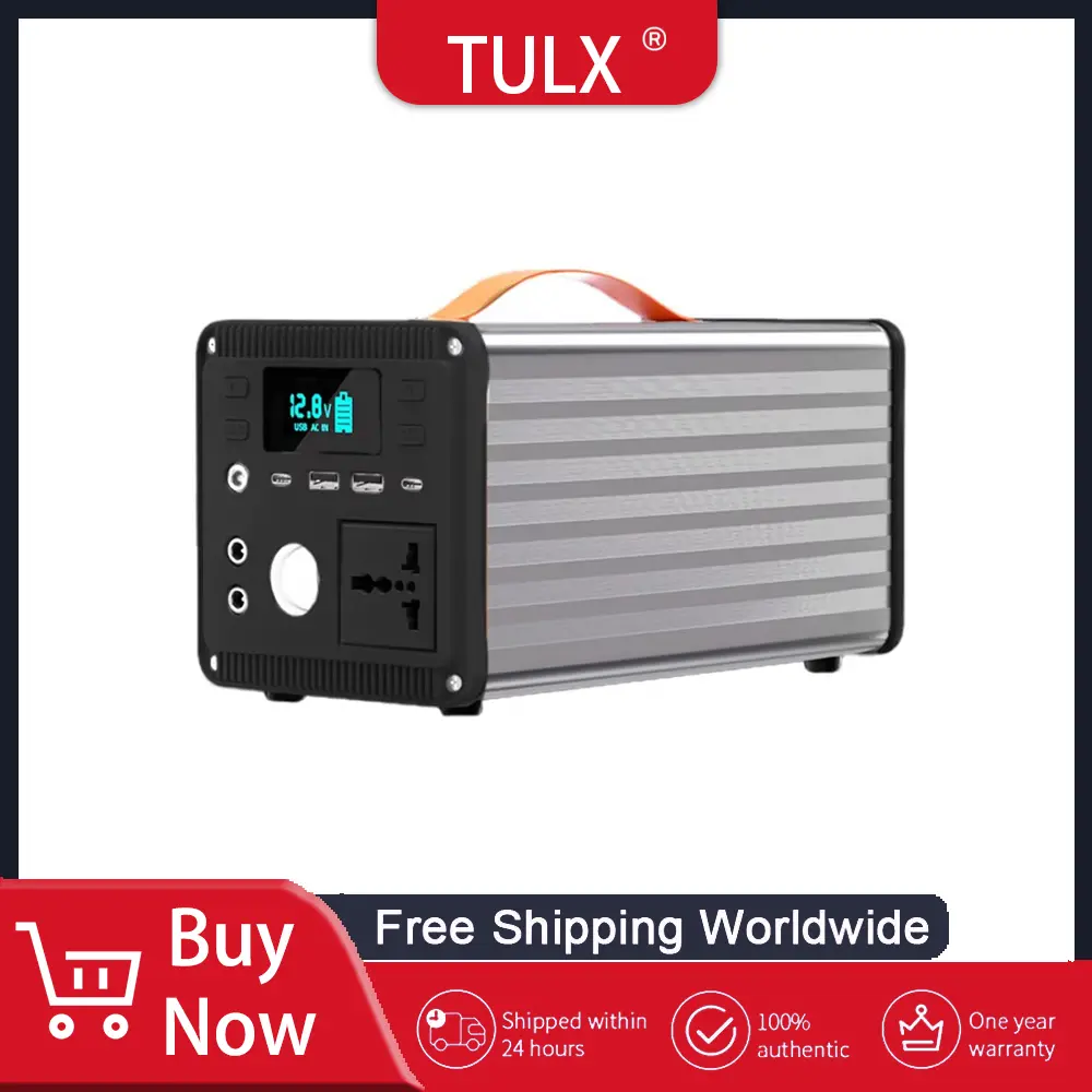LiFePO4 Portable Power 200W 300W Station AC 110V 220V Solar Generator Emergency External Spare Power Station For Outdoor Camping