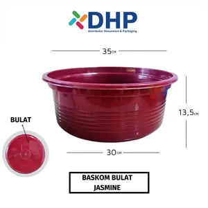 Baskom Bulat JASMINE (D=35 CM) Murah Besar Jumbo Plastik Serbaguna Wadah Cucian Warna Tebal Tahan Lama Baskom Bulat JASMINE (D=35 CM) Murah Besar Jumbo Plastik Serbaguna Wadah Cucian Warna Tebal Tahan Lama