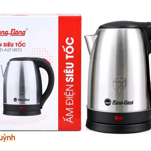 Ấm điện siêu tốc Rạng Đông AST18ST3 - Thiết kế hiện đại, hiệu suất cao