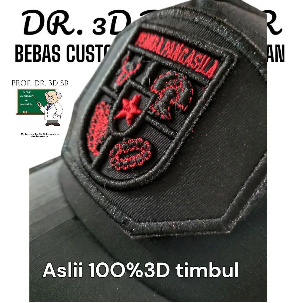 Topi lapangan pemuda pancasila pp Timbul 3d taktikal terbaru