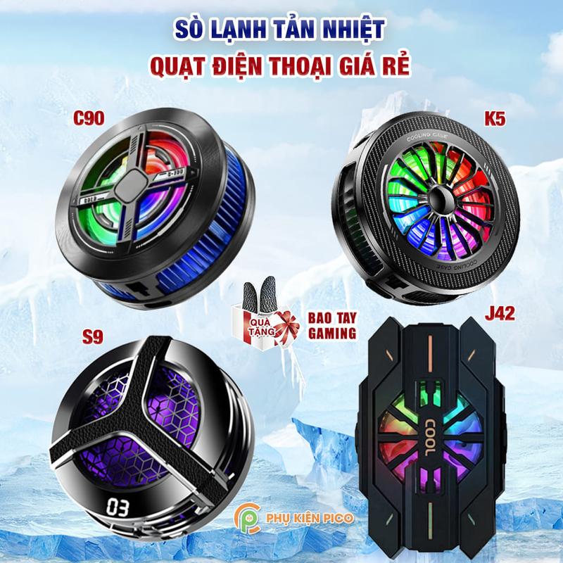 Quạt tản nhiệt điện thoại sò lạnh S2 / S9 / J42 / K5 / C90 tản nhiệt sò lạnh…