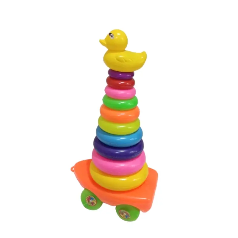 mainan anak edukasi mainan ring donat susun bebek Toys 1
