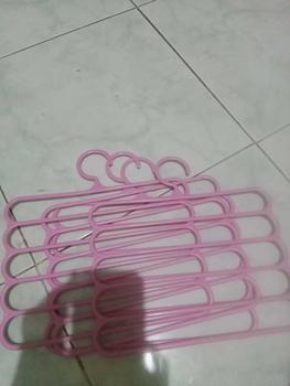 Product Review of HUGO Gantungan Hanger 5 Susun Serbaguna Gantungan Jilbab Gantungan Celana Baju Pakaian Plastik Multifungsi from A**4 0