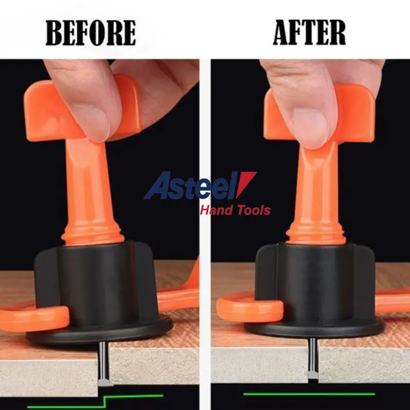ASTEEL Alat pasang perata keramik granit lantai dinding lengkap tile leveling spacer nut nat pin 1mm prata kramik granite ekonomi bisa di pakai berulang 3