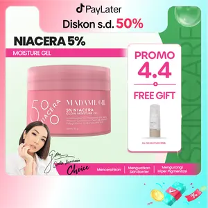 [BUY 1 GET FREE GIFT] Madame Gie 5% Niacera Glow Moisture Gel - Skincare Moisturizer Pelembab dan Pencerah Wajah