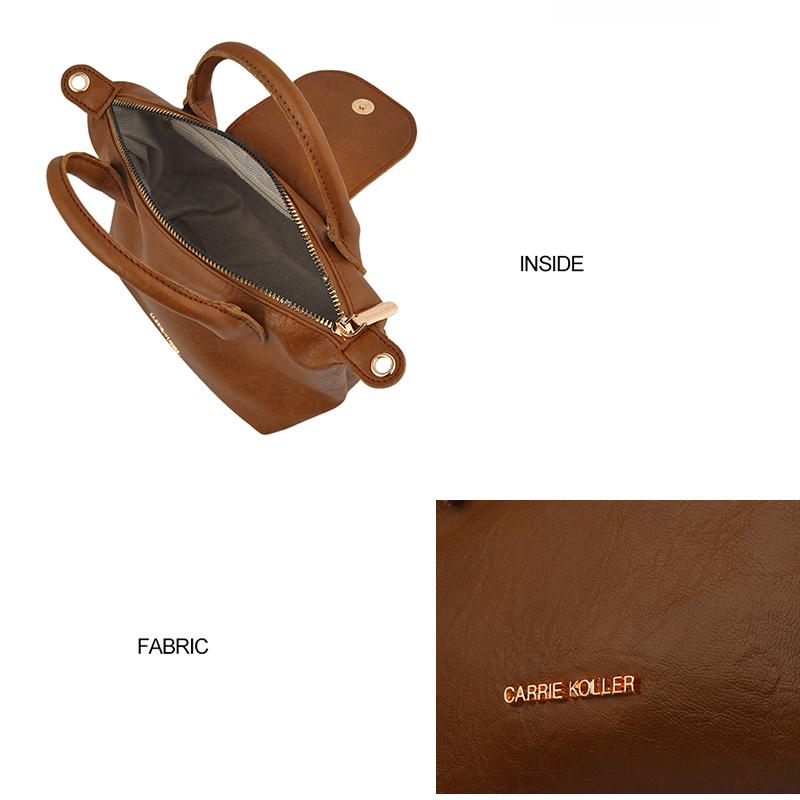 【CARRIEKOLLER】 Tas Selempang Retro Wanita Tas Bahu PU Women's Shoulder Bag