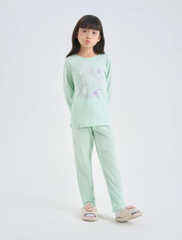  Bộ mặc nhà bé gái có hình in CANIFA 1LS24W001 