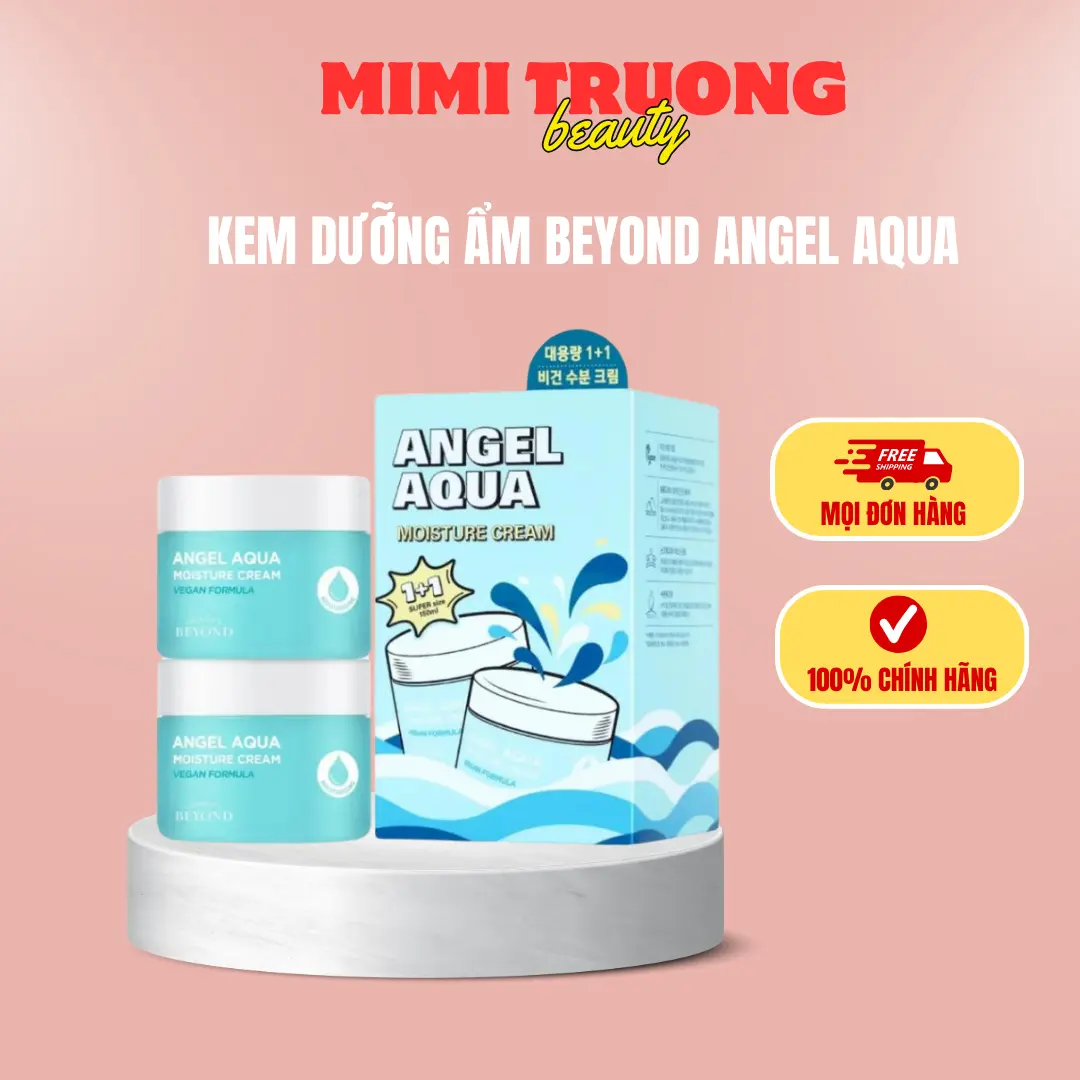 [Kèm quà] Kem dưỡng ẩm Beyond Angel Aqua Moisture Làm Đẹp Da Skincare  Ẩm Da Chăm Sóc Da Nữ kemdưỡngẩm angelaqua dưỡngẩm beyond 100 giờ Women aqua angel dưỡng