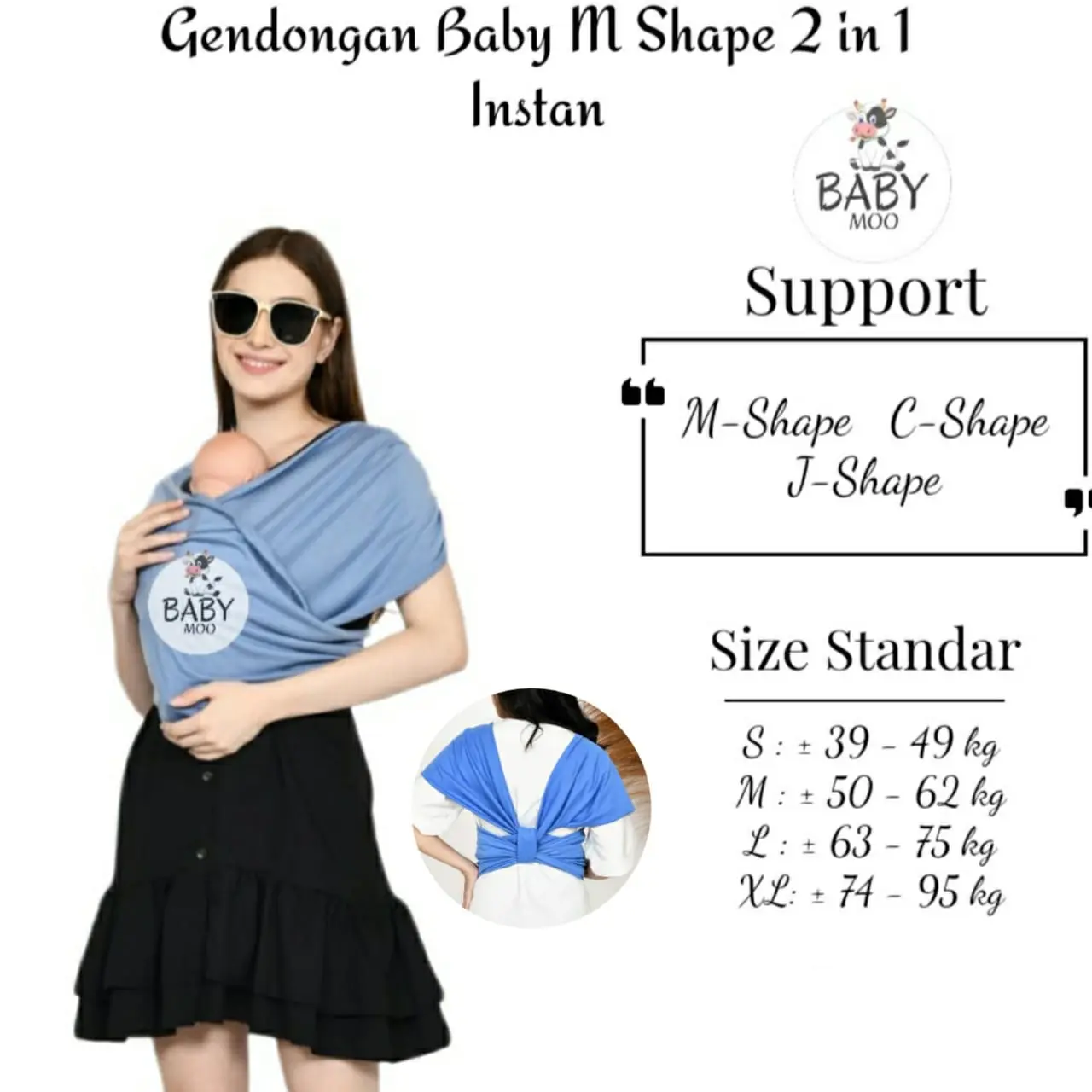 Gendongan bayi instan nagita